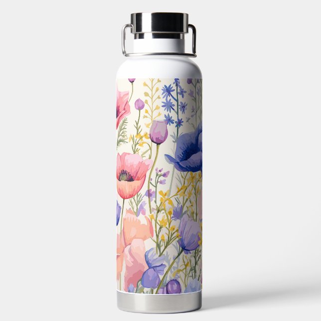 Wildblumen Trinkflasche (Rückseite)