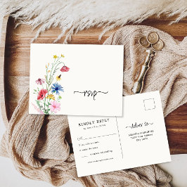 Wildblumen UAWG Wedding Postcard Postkarte