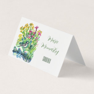 Wildblumen und ein Wagenheber Visitenkarten