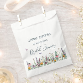 Wildblumen und Schmetterlinge Brautparty bevorzugt Geschenktütchen