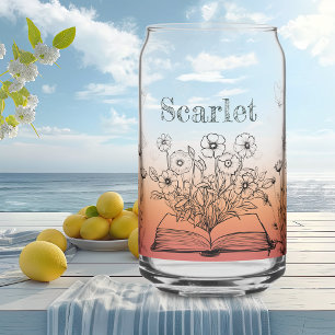 Wildblumen und Schmetterlinge Dosenglas