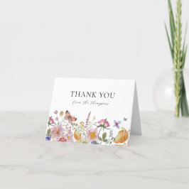 Wildblumen und Schmetterlinge Dusche Danke