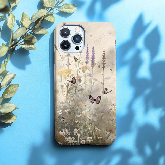 Wildblumen und Schmetterlinge Telefongehäuse - Bot Case-Mate iPhone Hülle (Von Creator hochgeladen)