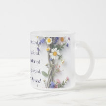 Wildblumen und Skripte 11oz Keramik Tasse Farben