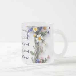 Wildblumen und Skripte 11oz Keramik Tasse Farben