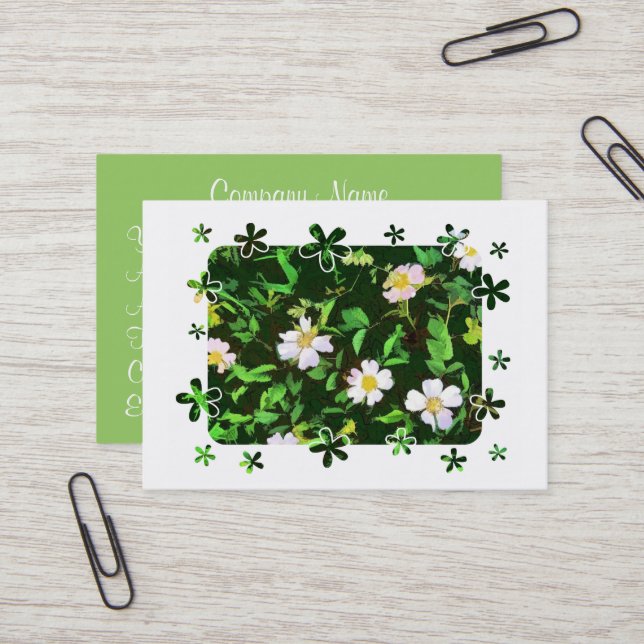 WILDBLUMEN VISITENKARTE (Vorderseite/Rückseite Beispiel)