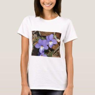 Wildblumen Vögel-Foot Violet III Geschenke und Bek T-Shirt