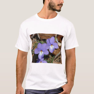 Wildblumen Vögel-Foot Violet III Geschenke und Bek T-Shirt