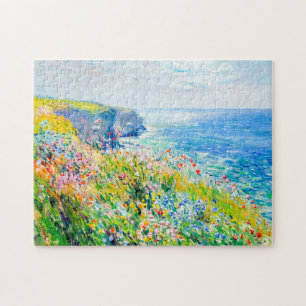 Wildblumen von Cliff Impressionist Coastline Puzzle