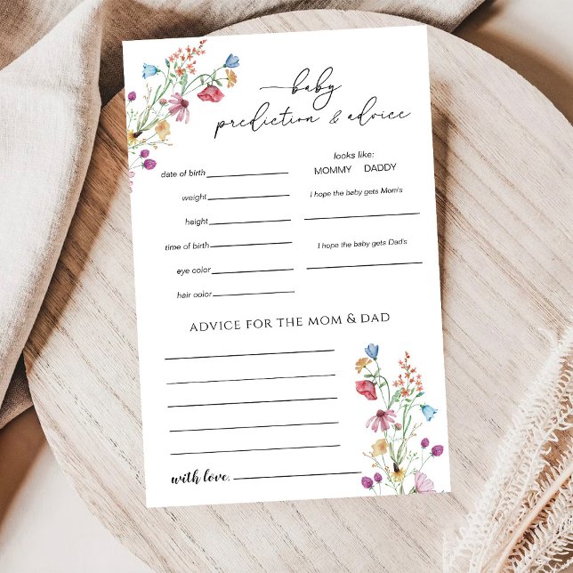 Wildblumen Vorhersage und Beratung Spielkarte (Von Creator hochgeladen)