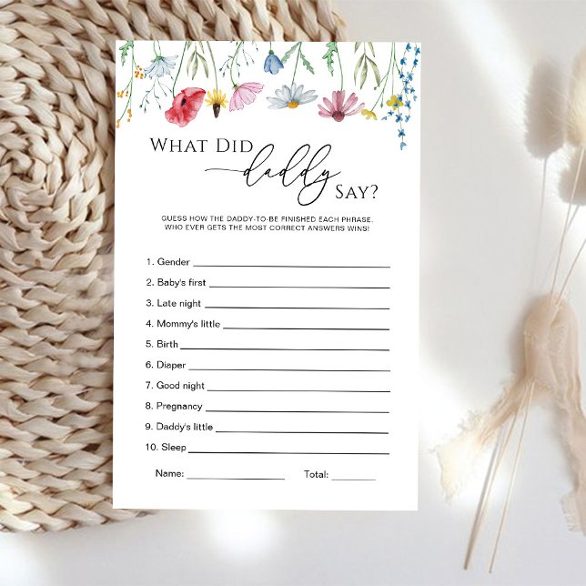 Wildblumen, was Daddy Game gesagt hat (Von Creator hochgeladen)