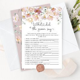 Wildblumen Was hat der Bräutigam Brautparty gesagt