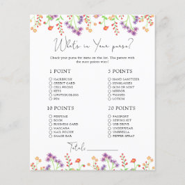 Wildblumen Was in Ihrem Geldbeutel ist