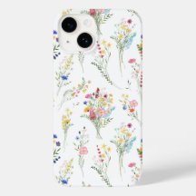Wildblumen-Wasserfarben-Blumenmuster