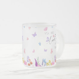 Wildblumen Wasserfarbene Christliche Verse Mattglastasse