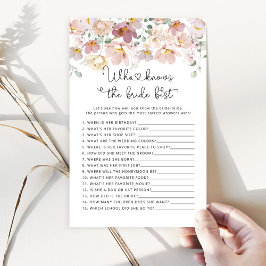 Wildblumen Wer das beste Brautspiel kennt