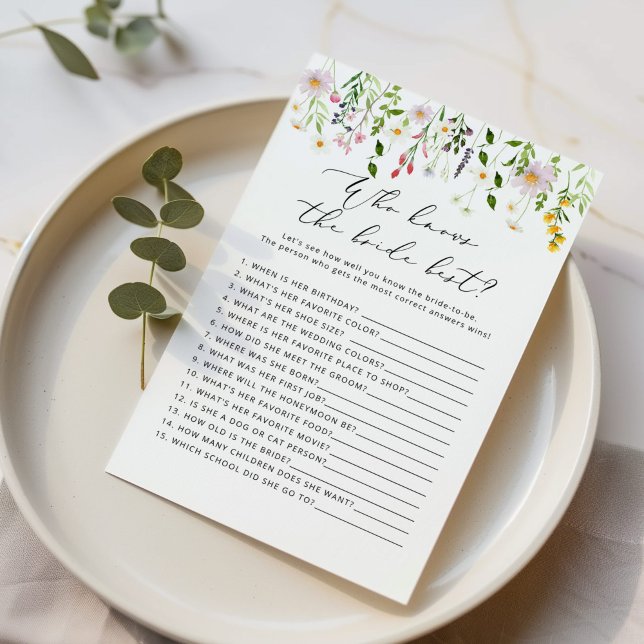 Wildblumen Wer das beste Brautspiel kennt (Von Creator hochgeladen)