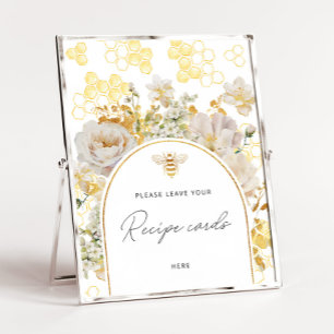 Wildblumen werden hier Ihre Rezeptkarte verlassen Poster