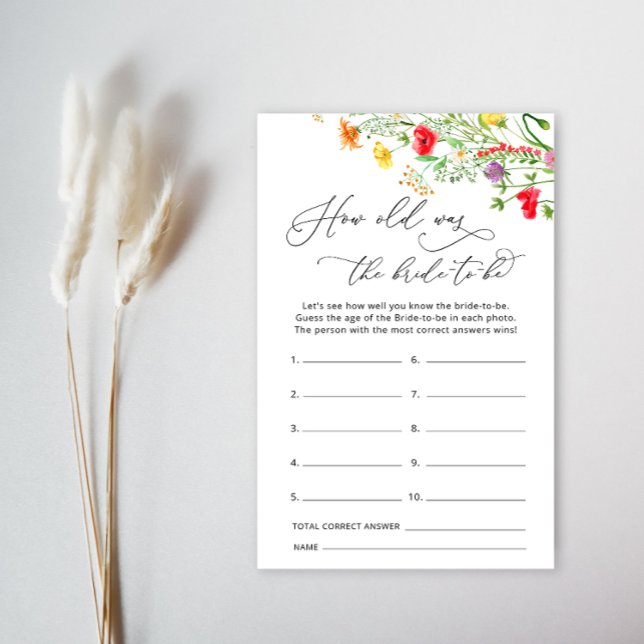 Wildblumen Wie alt ist die Braut, um zu spielen (Von Creator hochgeladen)