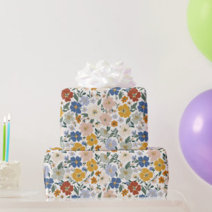 Wildblumen-Wiese Boho-Muster Geschenkpapier
