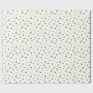 Wildblumen-Wiesen-Muster Botanischer Garten Floral Geschenkpapier