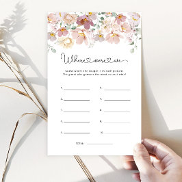 Wildblumen Wo waren wir Brautparty