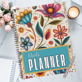 Wildblumen & Wunder Vintage-Folkart erblüht Planer
