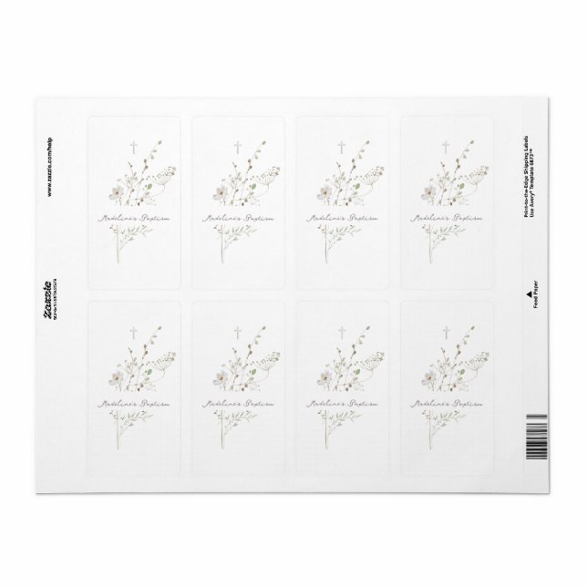 Wildblumen zarter Bouquet Taufe (Vorne)