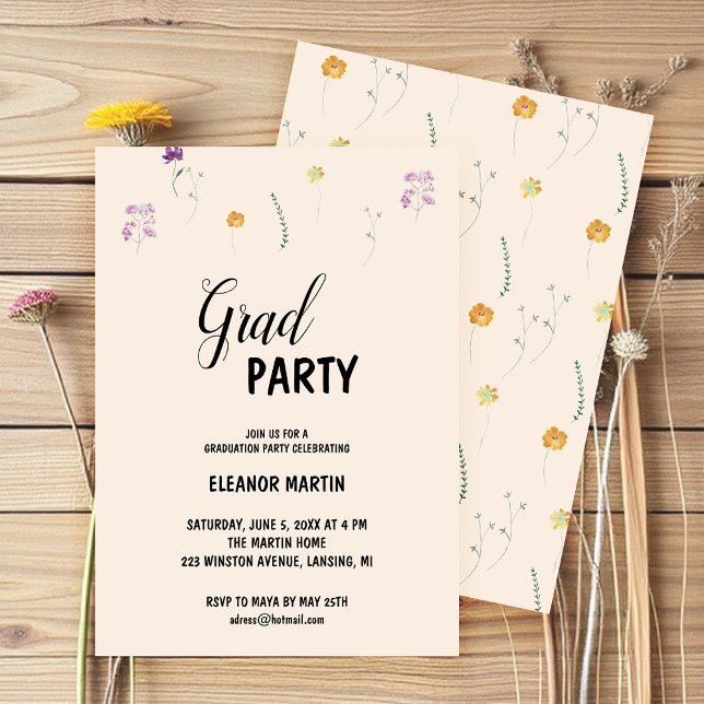 Wildblumen zum Frische Erröten Einladung (Von Creator hochgeladen)