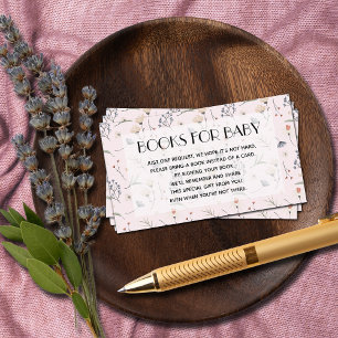 Wildblumen zum Pink Gril Baby Book für Baby Begleitkarte