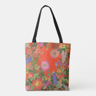 Wildblumen zum Roten Hintergrund