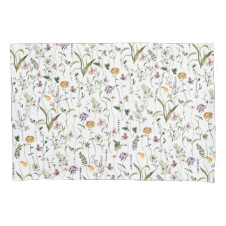 Wildblumengarten Blumenmuster  Kissenbezug