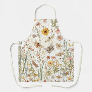 Wildblumengarten Botanische Schmetterlinge Floral Schürze
