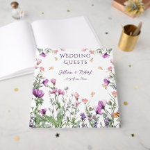 Wildblumengarten Elegante lila Hochzeit