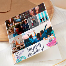 Wildblumengebirge Geburtstag 7 Foto Gitter