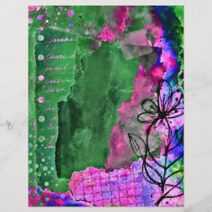 Wildblumenkunst, 21,59x27,94 cm, Mehrzweck-Bastelp