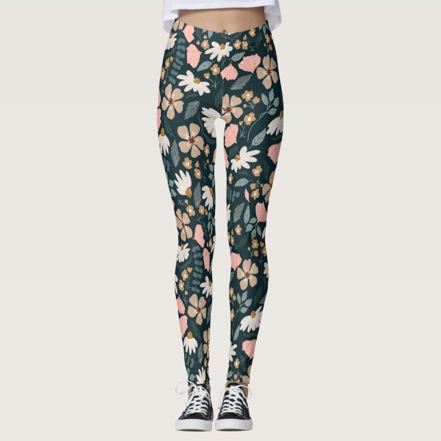 Wildblumenmuster  leggings (Vorderseite)