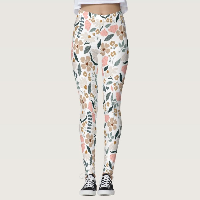 Wildblumenmuster  leggings (Vorderseite)