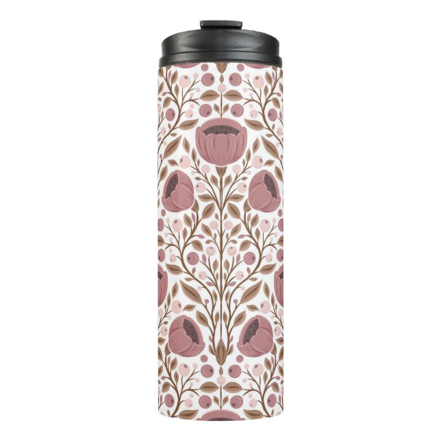 Wildblumenmuster Thermosbecher (Vorderseite)