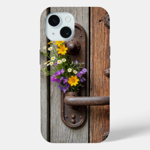Wildblumenstrauß an rostigem Türgriff Case-Mate iPhone Hülle