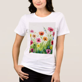 Wildblumenstrauß Tri-Blend Shirt