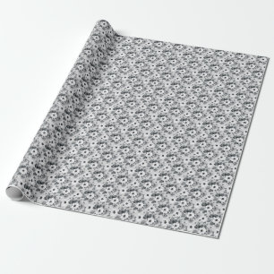 Wildblumenstrauß Wasserfarbe Vintage-Illustration Geschenkpapier