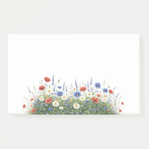 Wildblumenwiese Botanischer Garten Blumen Post-it Klebezettel