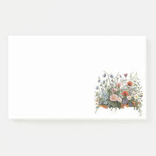 Wildblumenwiese botanischer Garten Blumen Post-it Klebezettel