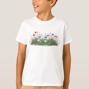 Wildblumenwiese botanischer Garten Blumen T-Shirt