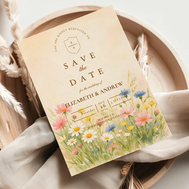 Wildblumenwiese Goldene Hochzeit Save The Date (Von Creator hochgeladen)