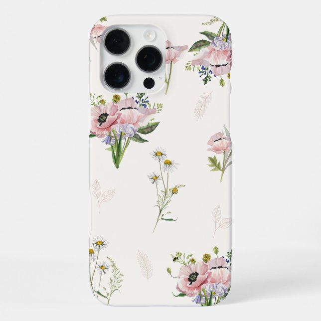 'Wildblumenwiese' iPhone 16 Pro Max Hülle (Rückseite)