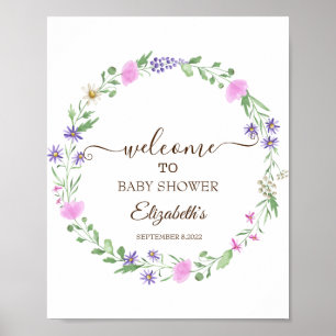 Wildblumenwiese Rahmen Poster
