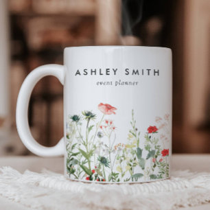 Wildblumenwiese Unternehmen Kaffeetasse