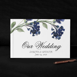 Wildblüte | Classic Blue Bohemisch Garden Blume Gästebuch